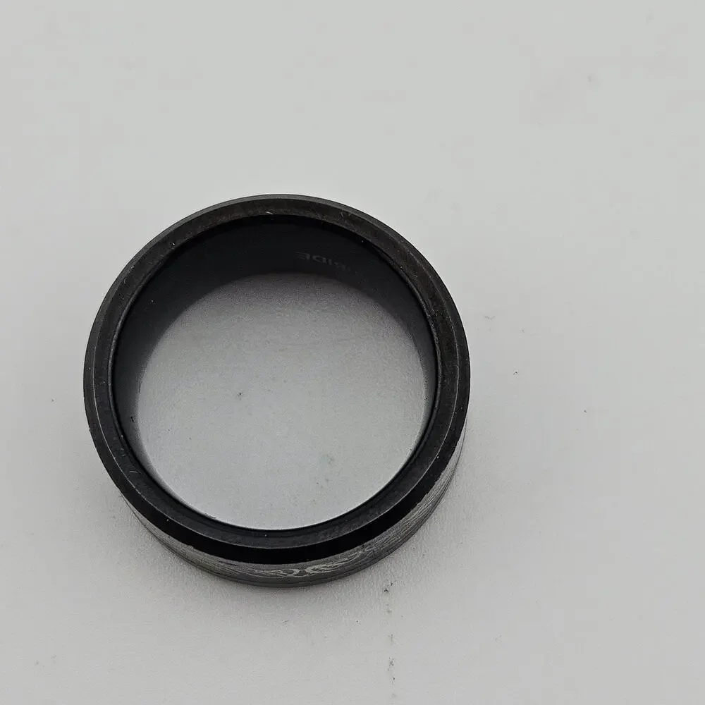 Tungsten Carbide Ring Band Black Gold Celtic Renaissance Style Pattern Size 6
